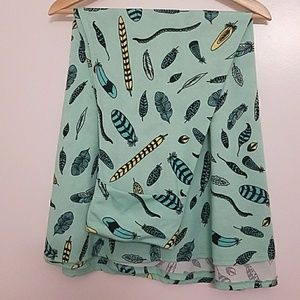 Feathers XS LuLaRoe Maxi Skirt